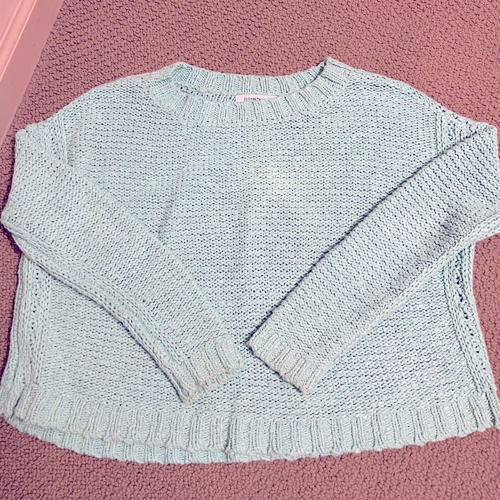 Elizabeth and James Knit Long Sleeve Sweater